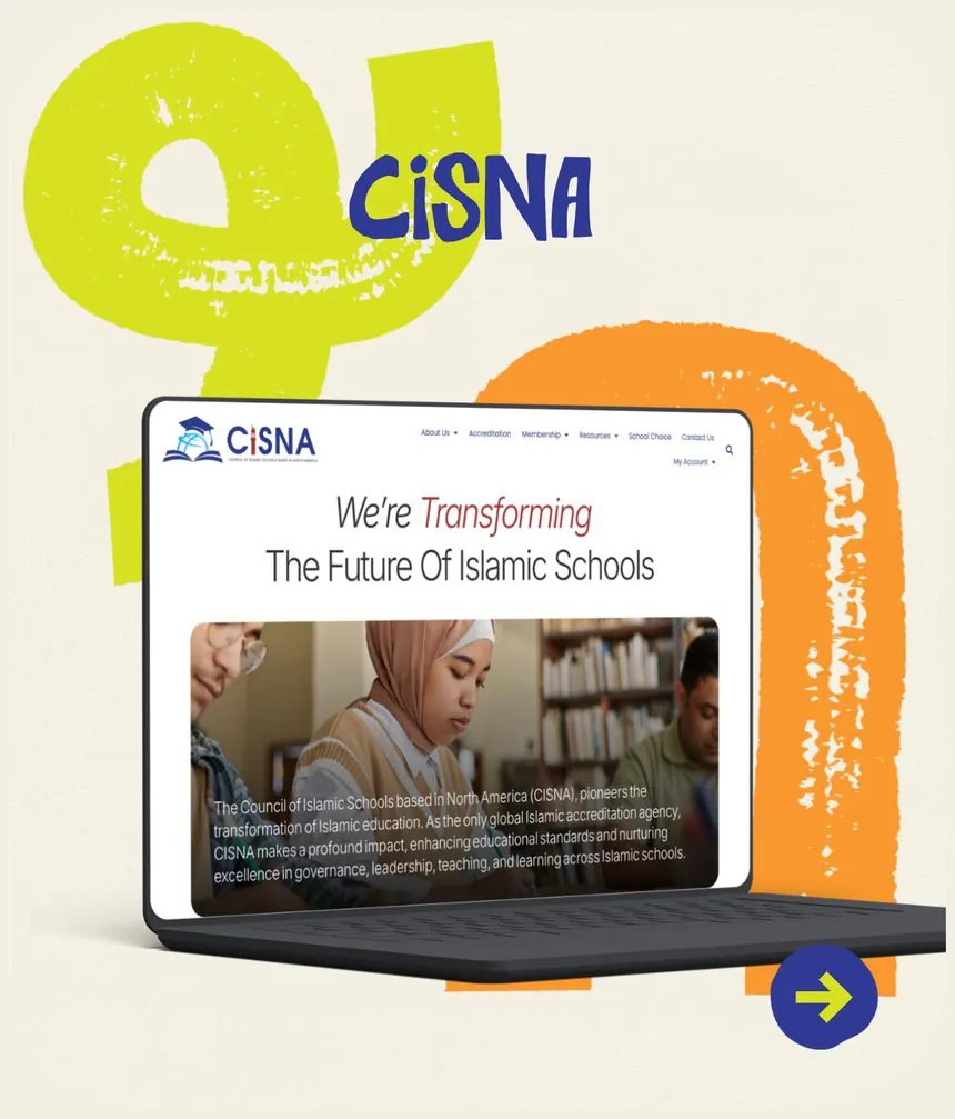 CISNA website design by Type B Studio