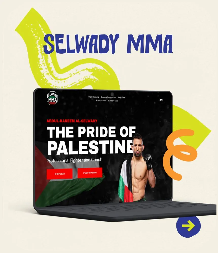 Selwady MMA website design by Type B Studio