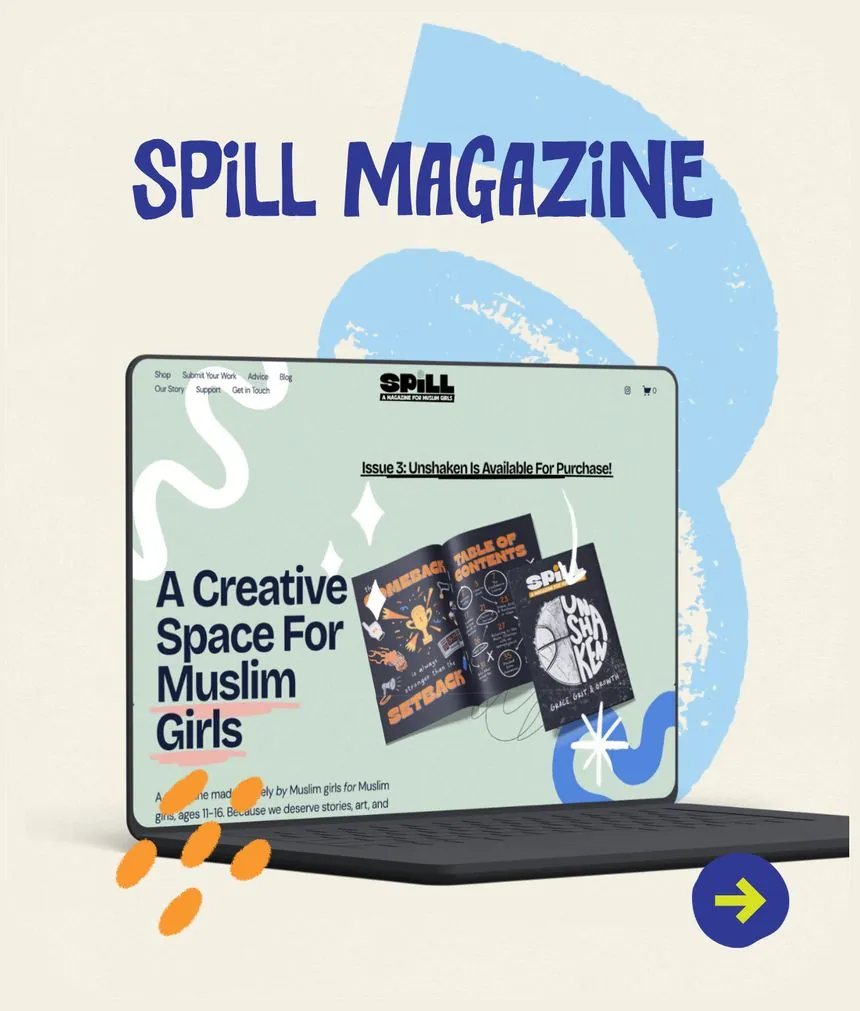Spill Magazine website design by Type B Studio